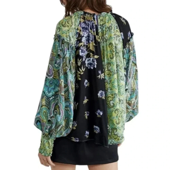 Free People Multicolor Paisley Blouse - Picture 2 of 15